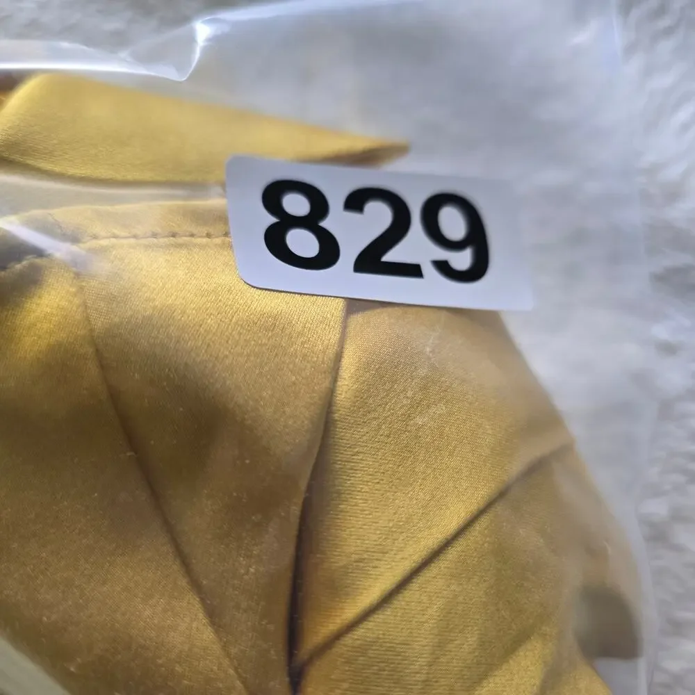 Reformation Silk Halter Maxi Dress Sz 4 Gold Cutout Backless Formal Evening Luxe - Picture 13 of 13